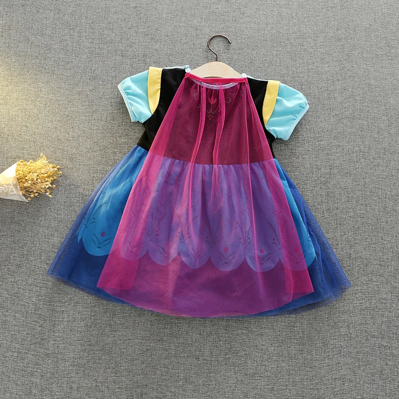 Низкая цена одежда принцессы с рисунком для маленьких девочек от 2 до 6 лет