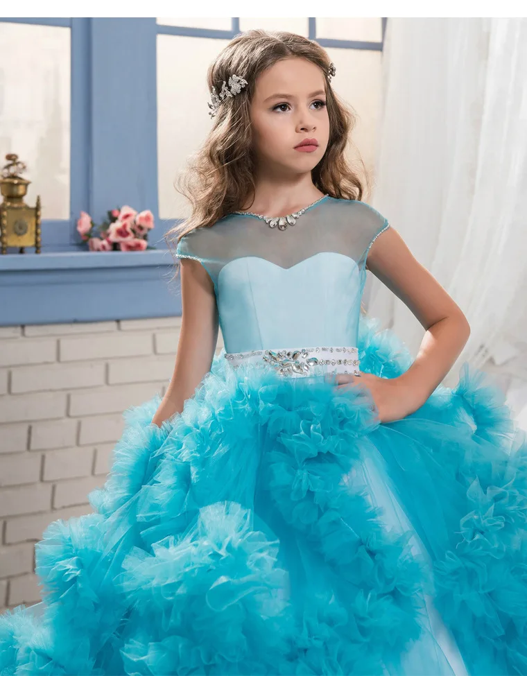 2-13 Years New Sally Patchwork European Girls Flower Party Dress Kids Girl Swallow Tailed for Wedding Costume | Детская одежда и