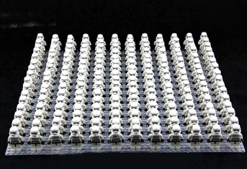 Серия 100 Star Wars Классический белый шторм W188 trooper SW188 имперский Клон trooper совместимый 10188 кирпичный строительный блок игрушки