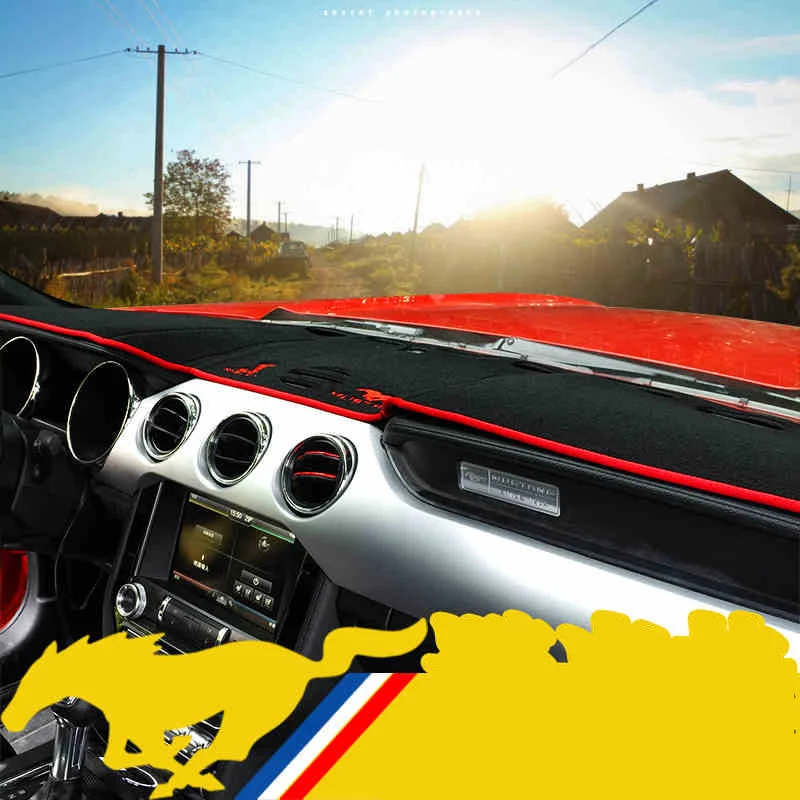 Чехол для приборной панели QHCP коврик коврики Солнцезащитный ковер Ford Mustang 2015 2016