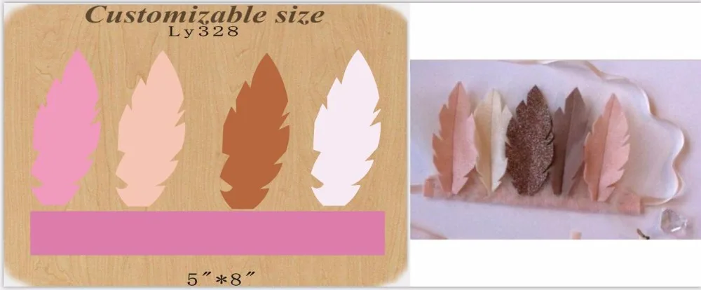 

Feather die-cutting wooden molds are suitable for most machines