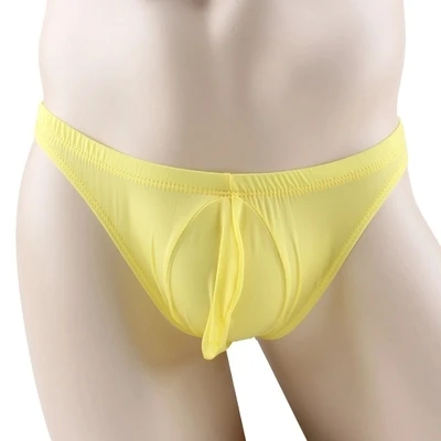 Новинка 2017 ультратонкое Мужское нижнее белье из ледяного шелка трусы с большими