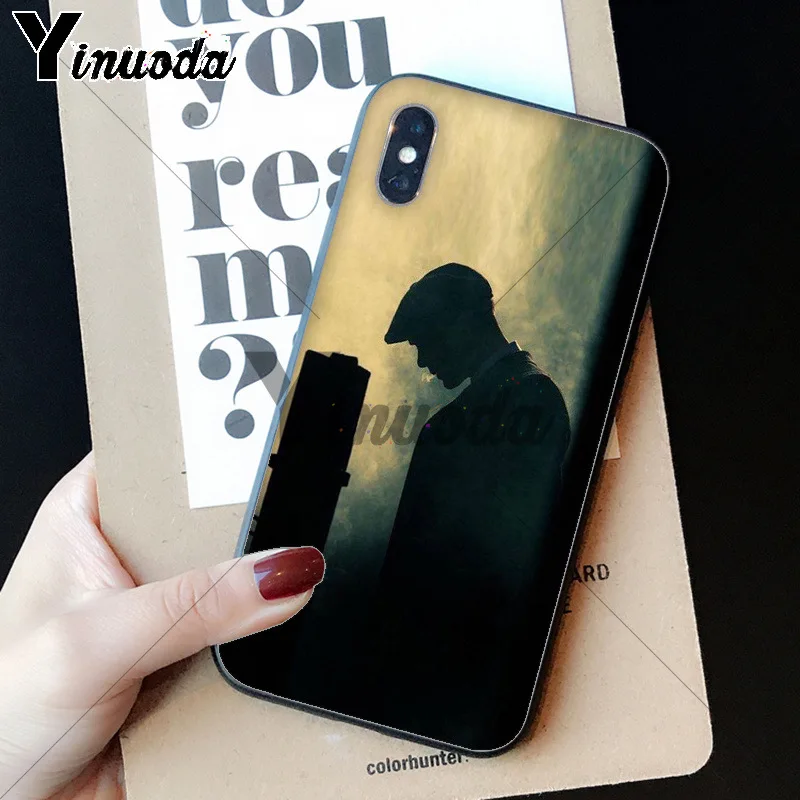 A9 Yinuoda Peaky blinds TPU Мягкий силиконовый черный чехол для телефона для Apple iPhone 8 7 6 6S Plus X XS MAX 5 5S SE XR Чехол для мобильного телефона - Цвет: A9