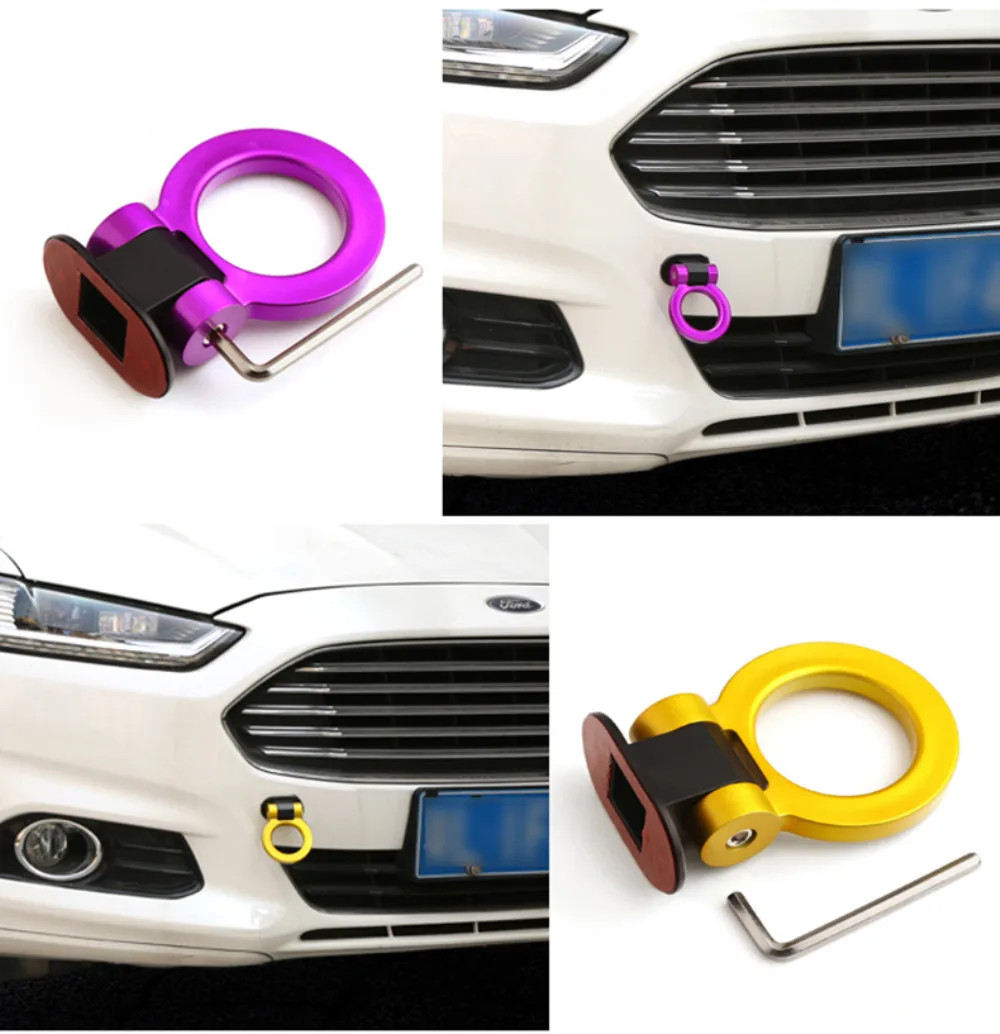 Авто Persinality автомобильные буксировочные брусья украшения 3D стерео наклейка передний бампер клейкая стильная Наклейка Автомобильные аксессуары