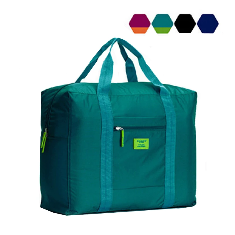 Вместительная сумка женская нейлоновая складная водонепроницаемая