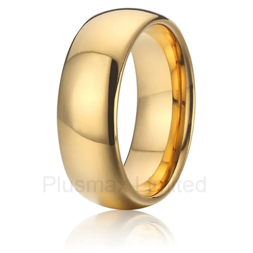

2016 Custom jewelry special day gift anniversary wedding band 8mm pure titanium rings