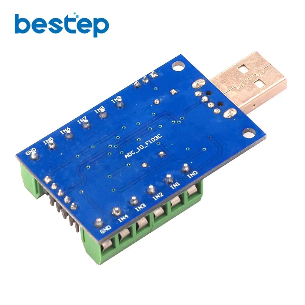 STM32F103C8T6 USB интерфейс 10 каналов 12Bit AD Дискретность сбора данных STM32