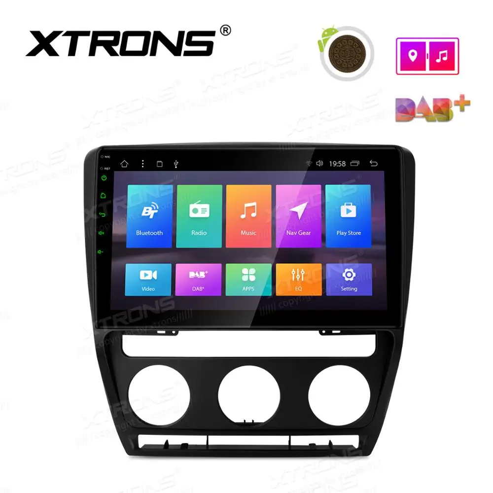 Автомагнитола XTRONS 10 1 дюйма Android 8 восемь ядер 2 Гб ОЗУ 32 ПЗУ стерео плеер GPS радио