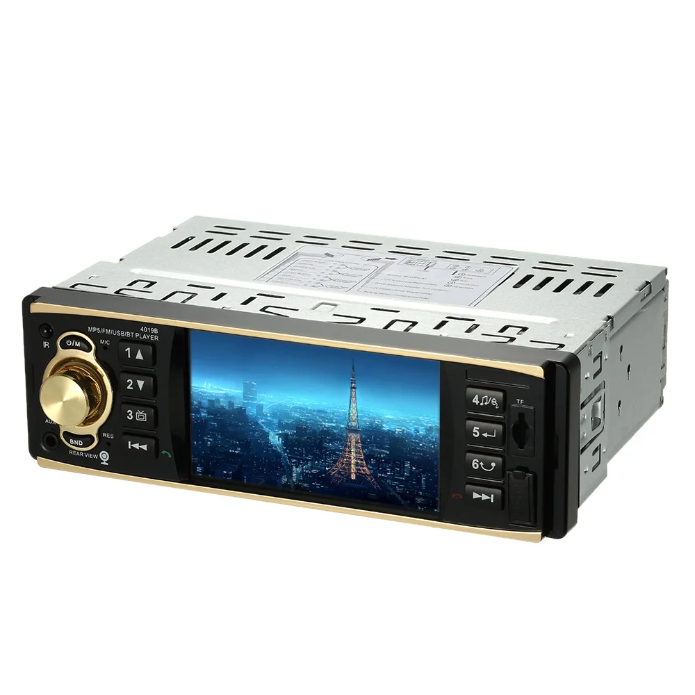 Автомобильный радиоприемник с цифровым экраном 4 1 дюйма TFT 1080P развлекательный
