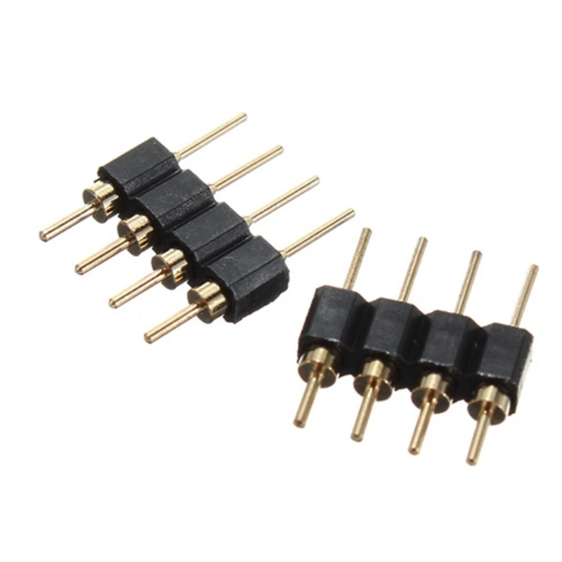 Разъем адаптера мужской тип двойной 4pin для 5050 RGB светодиодные ленты свет