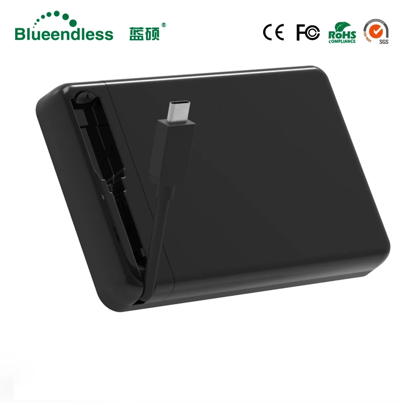 Blueendless 2 5 дюймов HDD чехол USB3.0 To SATA TYPE C внешний жесткий диск корпус 6 Гбит/с