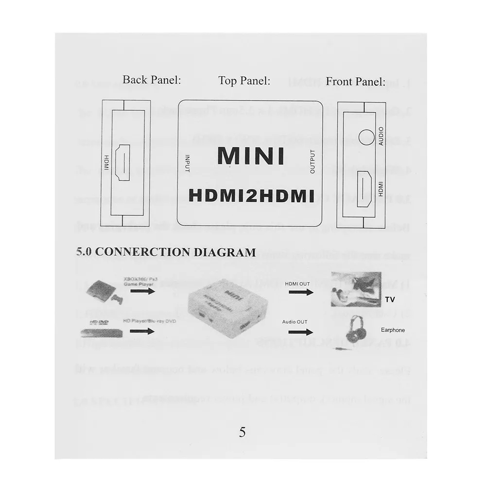 HDMI2HDMI + Аудио HDMI в видео конвертер сплиттер Цифровой Аналоговый адаптер для Xbox PS3