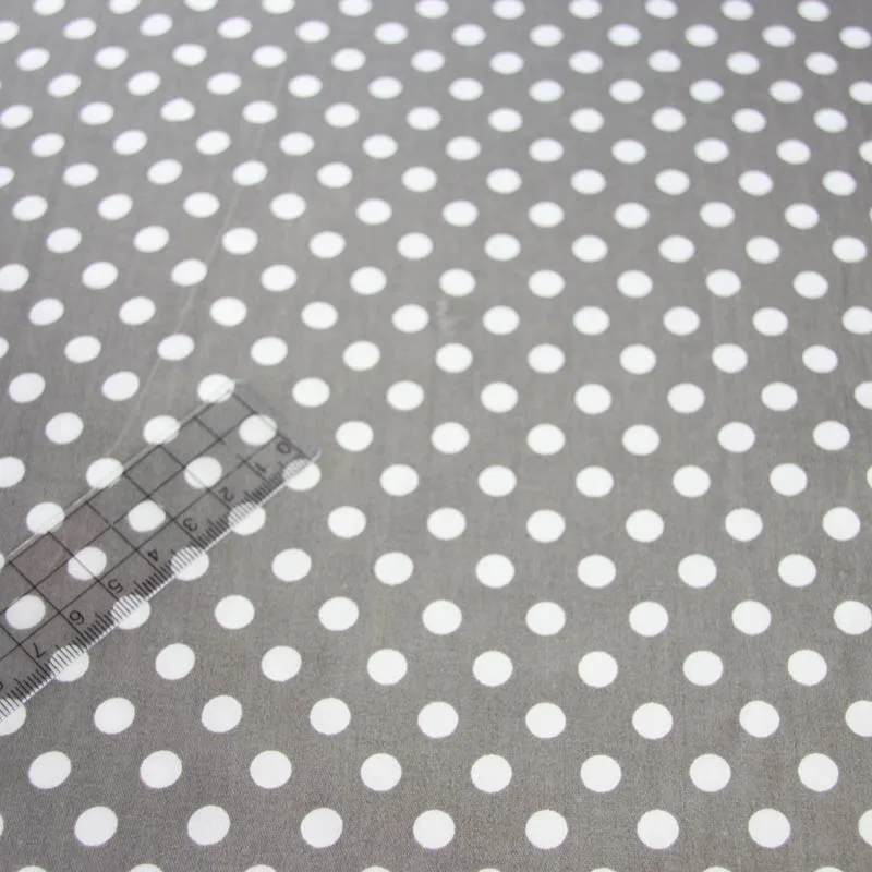 gray dots 160 см* 50 см хлопковая ткань белый серый розовый милый ангел звезды Точки шеврон Проверьте ткань комплект кровати «сделай сам» одежда платье Лоскутная Ткань - Цвет: gray dots