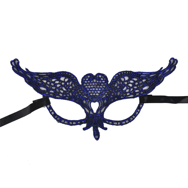 4 шт. женская сексуальная черная кружевная маска с вырезами для глаз Маскарадные