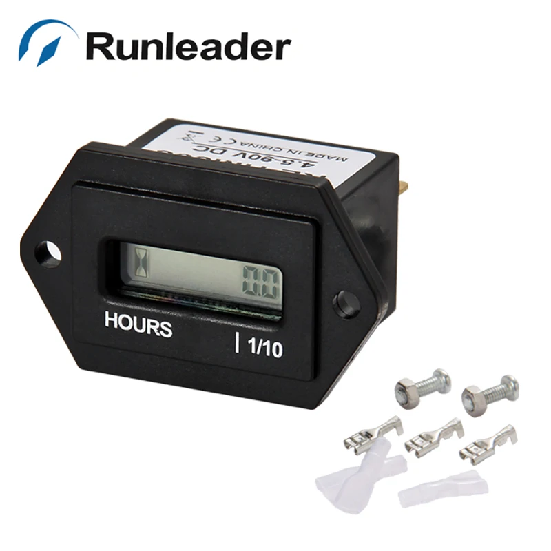 RL-HM008 Digital LCD AC 220V Powered Engine Hour Meter Used For Diesel Marine Vehicles Generator Kilns Pump Traffic | Автомобили и