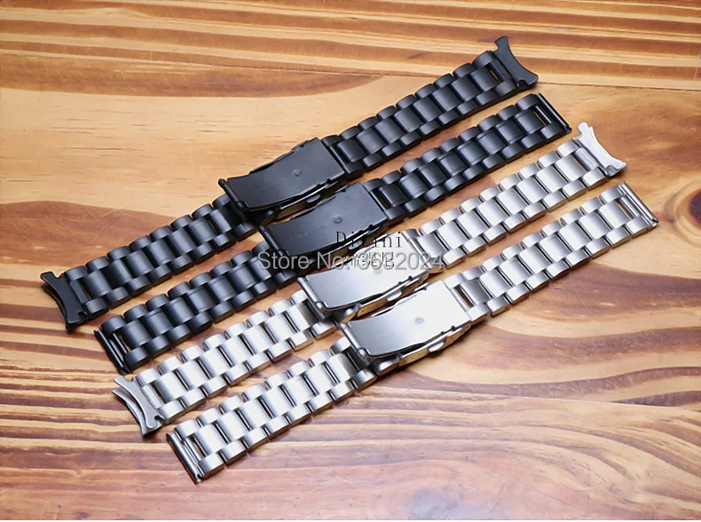 Ремешок из нержавеющей стали с glidelock пряжкой для Casio Seiko citizen мужской ремешок для часов 18 20 22 24 мм