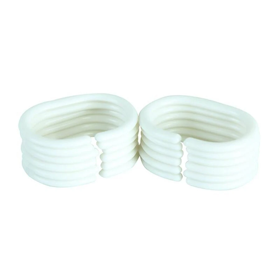 

20 комплектов (12 шт./компл.) вешалка для душевой занавески с крючком и кольцом для ванной зажим петли скользящие удобные Сменные аксессуары дл...