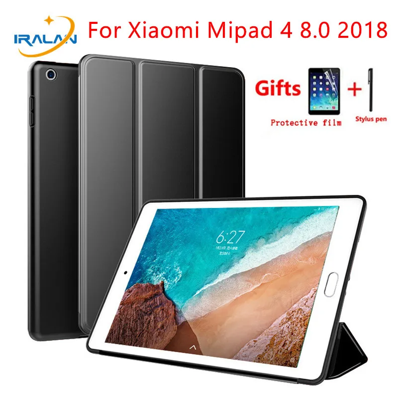 Чехол для Xiaomi mi Pad 4 8 дюймов Мягкая силиконовая задняя крышка mipad 0 2018 смарт