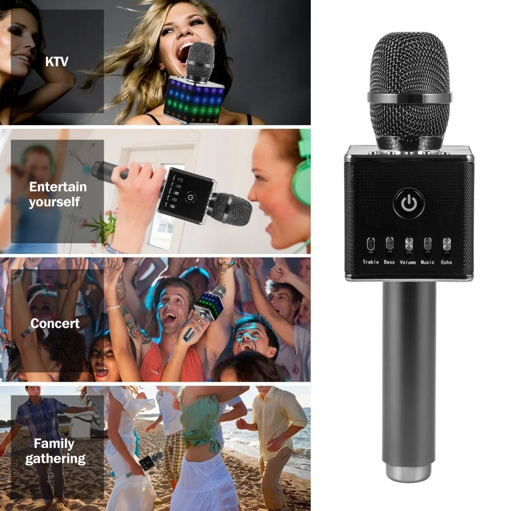 Беспроводной Bluetooth микрофон караоке машина динамик для дома KTV наружные вечерние