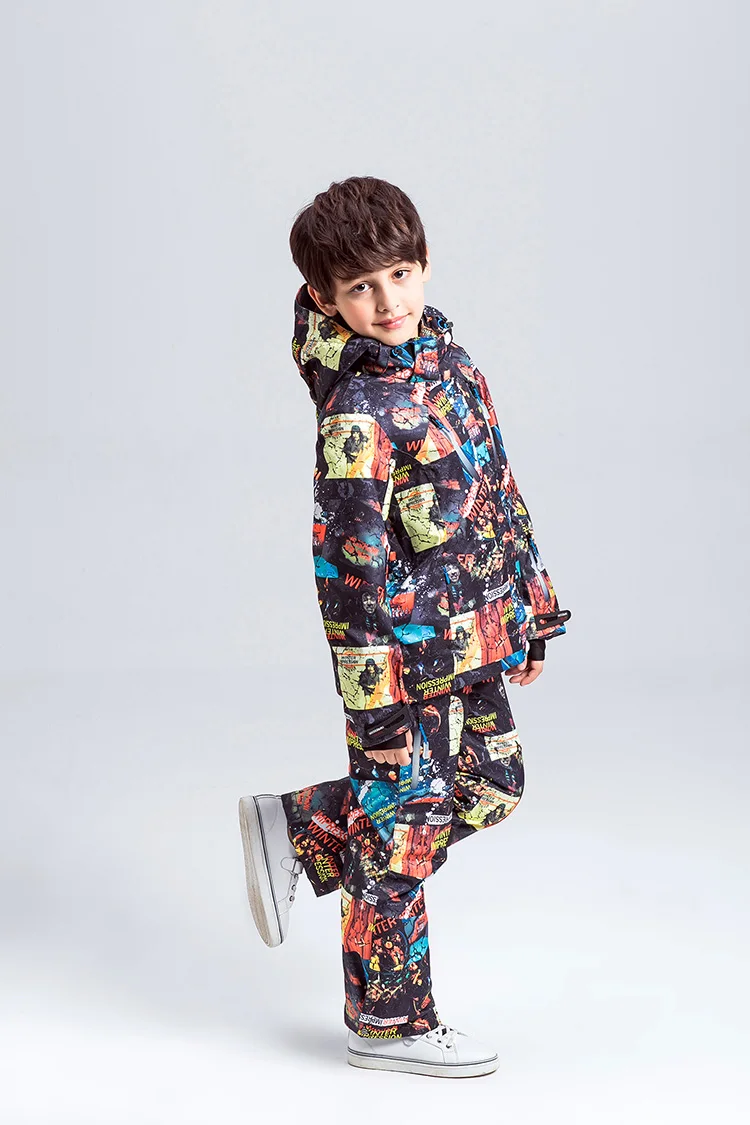 Зимний детский лыжный комплект Impression ветрозащитная Водонепроницаемая лыжная