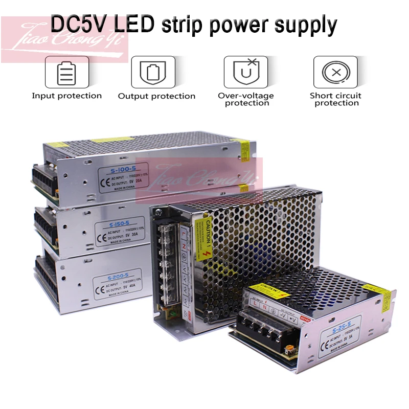 Адаптер питания для 5 в 5050 WS2812B SK6812 LED Strip светильник|Трансформаторы систем