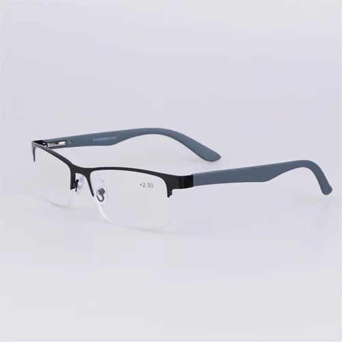 Black Половина кадра очки для чтения okulary gafas-де-lectura lentes де lectura mujer мужские очки leesbril lunettes okulary сделать czytania - Цвет оправы: Black