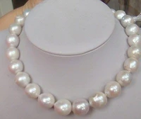 classic 12 13mm south sea white pearl necklace 18inch