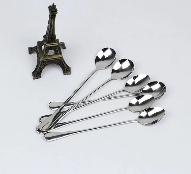 Круглая головка с наконечником 1 шт. прочная длинная ручка ложки для чая и кофе