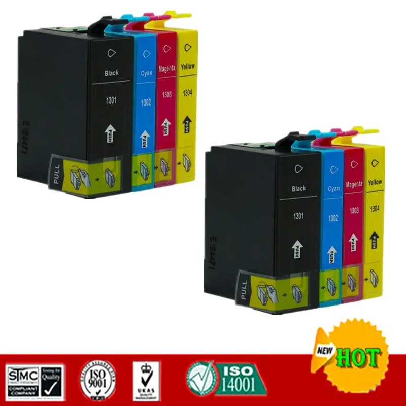 Совместимый чернильный картридж для T1301 E-1301 130 T1304 Epson Stylus SX525WD SX535WD SX620FW Office BX525WD