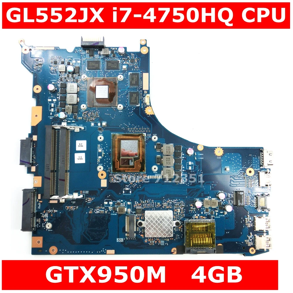 Материнская плата для ASUS ROG ZX50J ZX50JX ЦП GTX950M 4 Гб материнская GL552JX GL552J ноутбука 100%