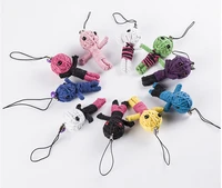 10pcs wholesale new style voodoo doll keychains little voodoo dolls free shipping accessories