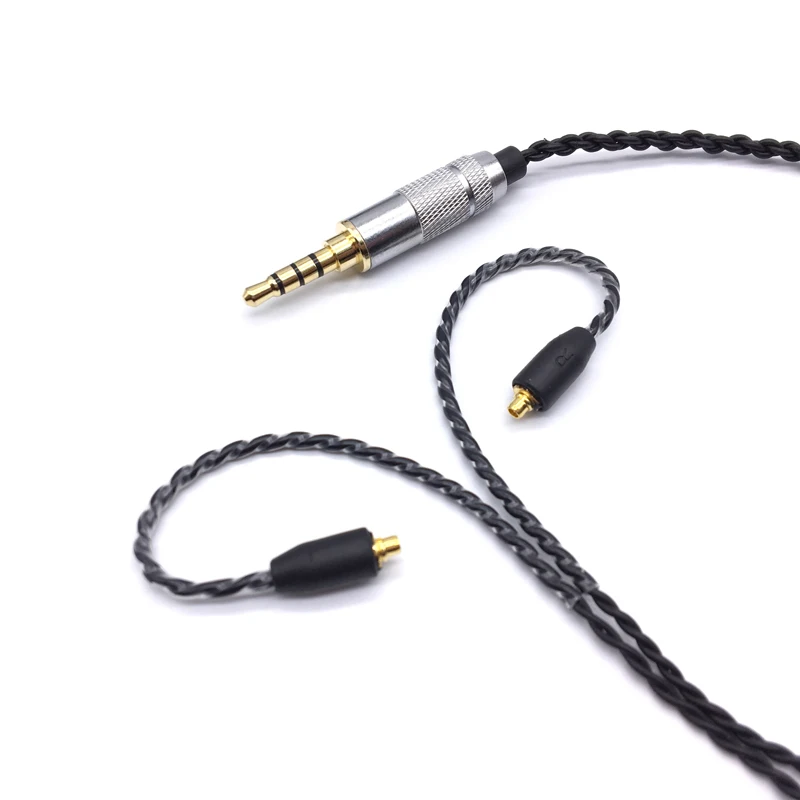 DIY SE215 HIFI гарнитура MMCX обновленный кабель для Shure SE535 SE846 наушники шнур с микрофоном