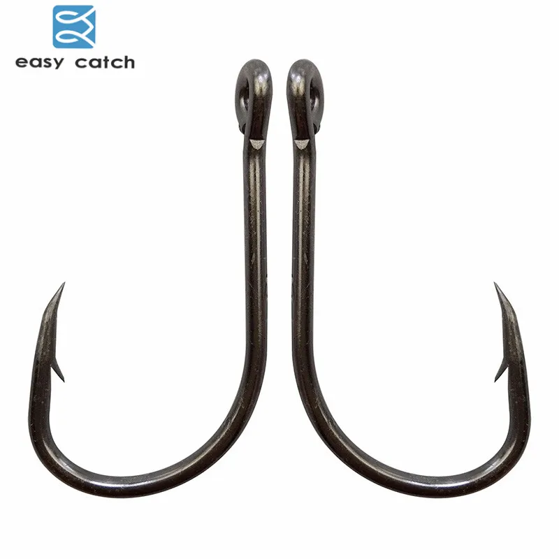Easy Catch 100 шт. 9260 рыболовные крючки черные офсетные острые безсмесительные для
