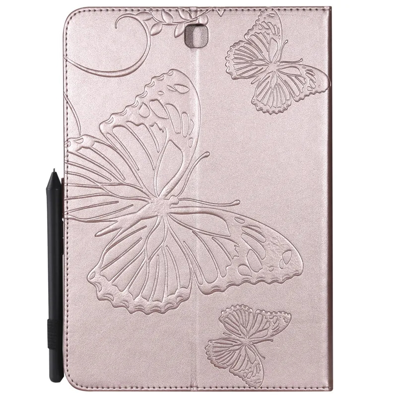 Wekays для samsung Tab A 9,7 T550 мультфильм бабочка кожаный чехол Funda для samsung Galaxy Tab A 9," T550 T555 чехол для планшета