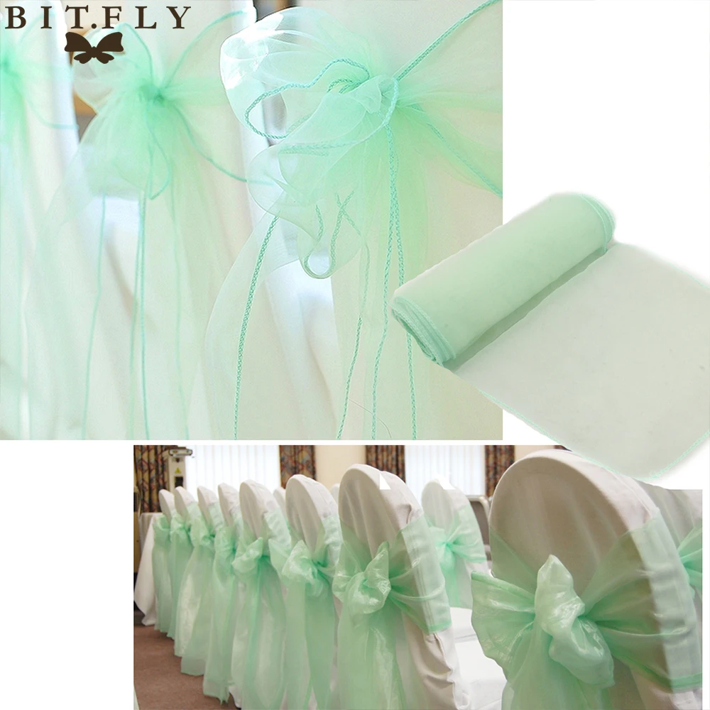 Чехлы на стулья из органзы для свадьбы и мероприятий чехлы с бантом