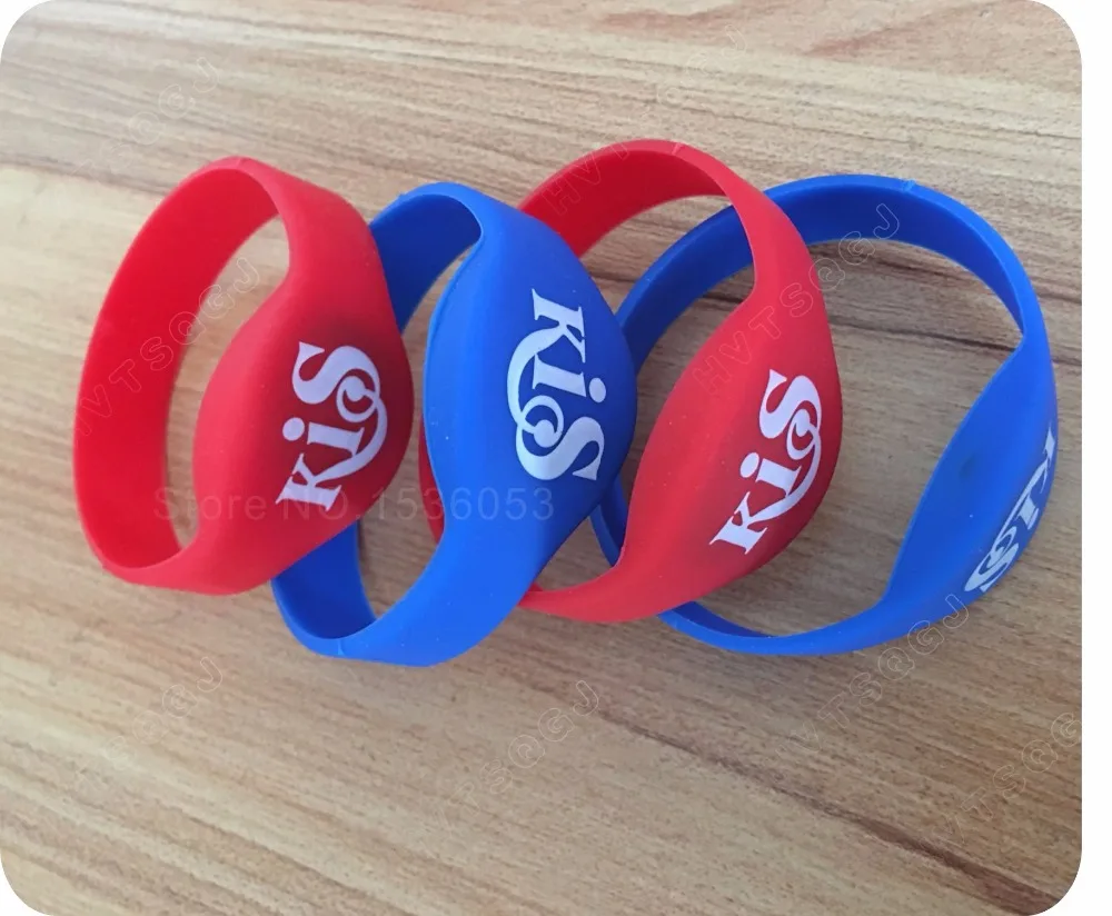 500pcs125Khz TK4100/EM4100 чип RFID Браслет индивидуальная печать с логотипом