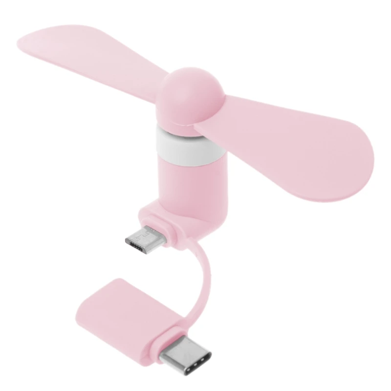 2в1 Тип C микро USB мини вентилятор кулер для Samsung Xiaomi Huawei HTC сотовый