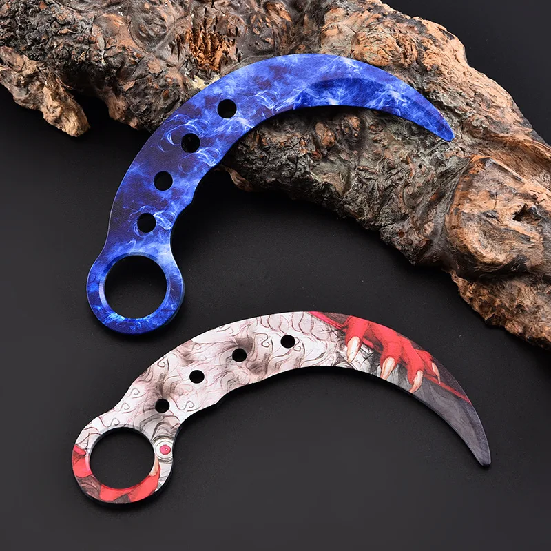 ToughKeng небольшой практика Karambit ножи для шашлыков 420 сталь коррозионной стойкости