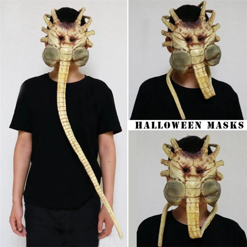 1/1 Alien Contract Worm Model Face Worm Garage Kits Halloween Mask Cosplay Bar Performances Night Performances Theme Party