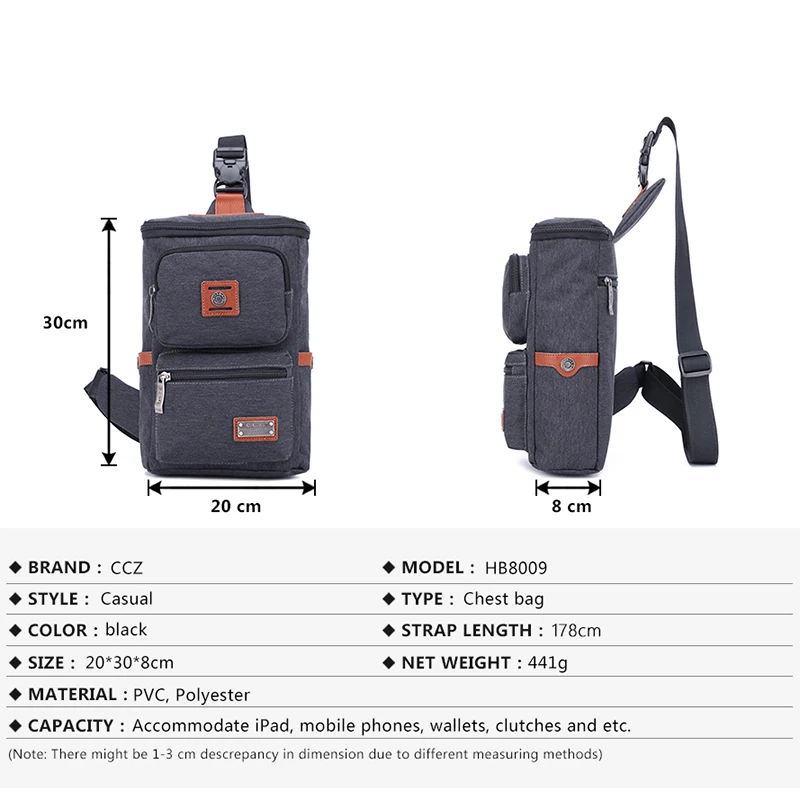 CROSS OX Мужская Холщовая Сумка через плечо | Багаж и сумки