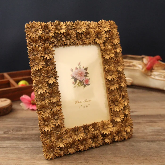 Качественная модная винтажная Золотая резная рамка для фоторамки в Королевском