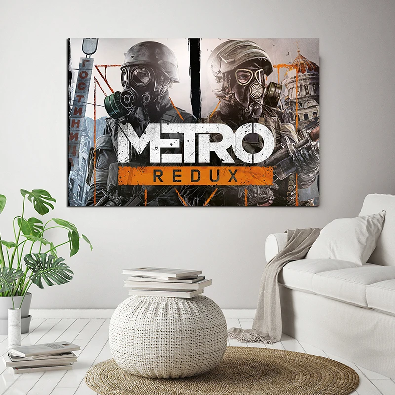 Metro Last светильник редукс Steam 2034 Плакаты Печать на холсте Декоративная Настенная