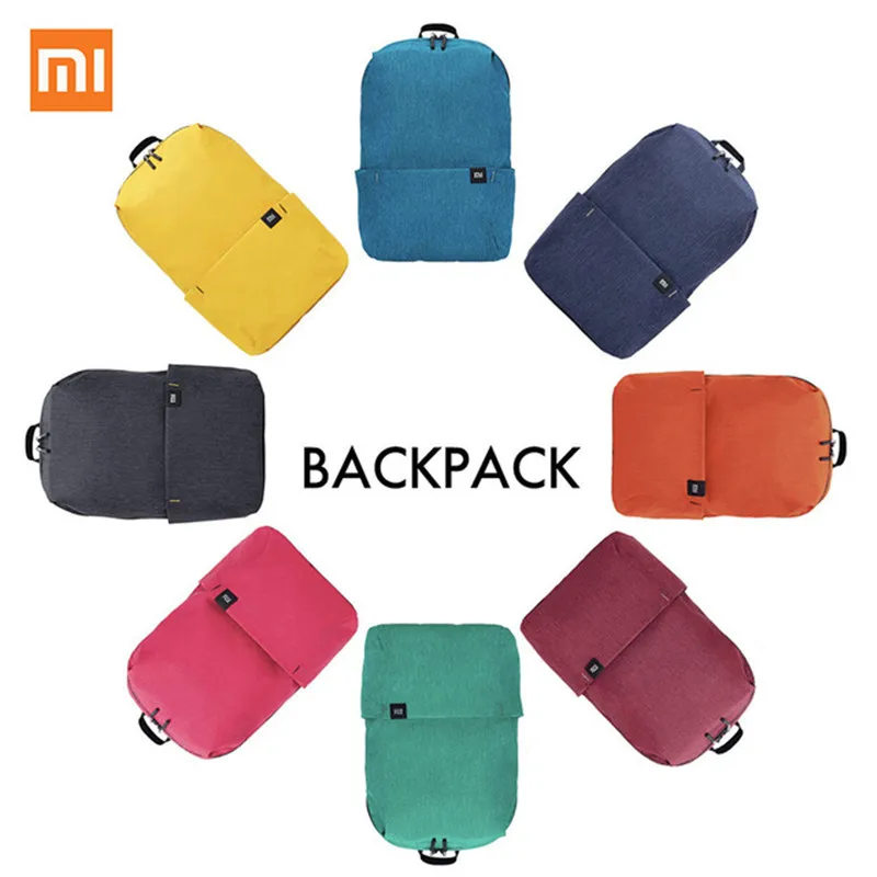 Оригинальный рюкзак Xiaomi Mi 10 л цветная сумка для городского отдыха повседневная