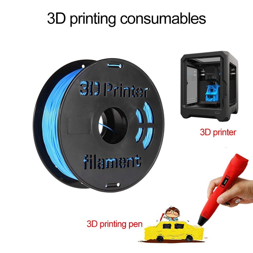 1KG/ Spool 1.75mm Flexible TPU Filament Printing Material Supplies for 3D Printer Drawing Pens