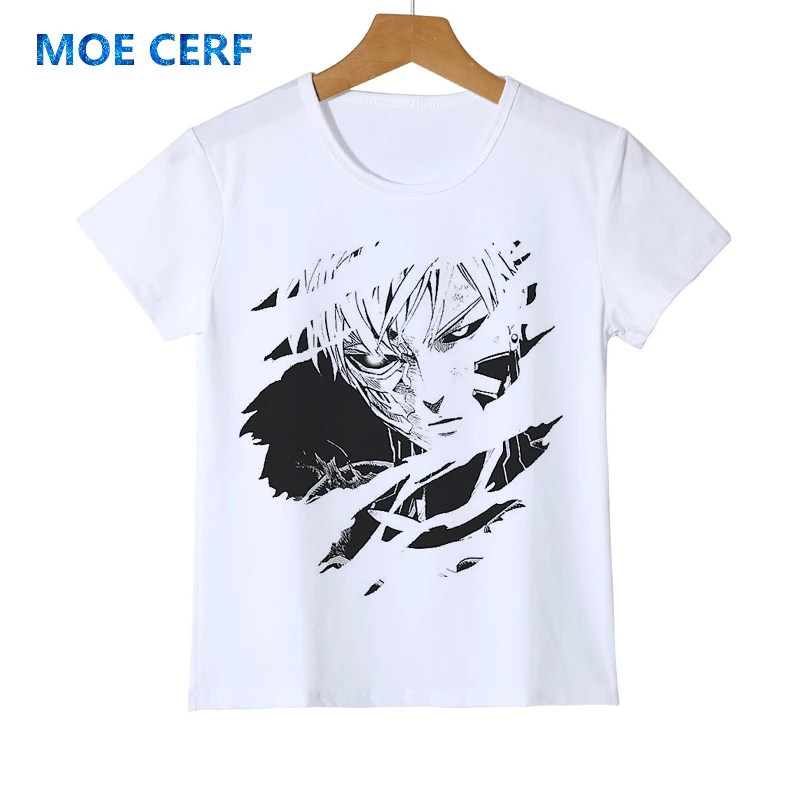 Футболка Saitama Oppai для детей летняя футболка с героями мультфильма One Punch Man