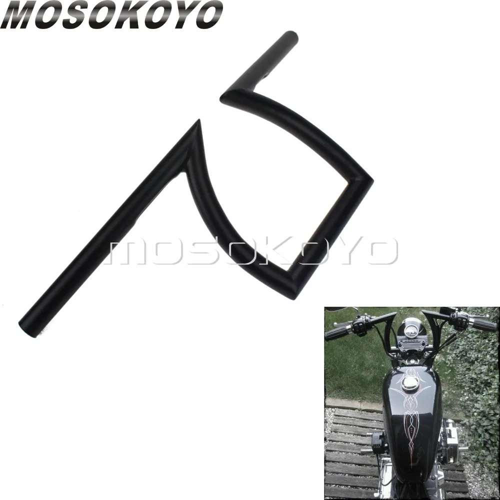 25 мм Z бар мотоцикл Кафе Racer 1 &quotчерный Drag Bar 23&quot Wide 8 &quotRise 6 5&quot вытяжной руль для
