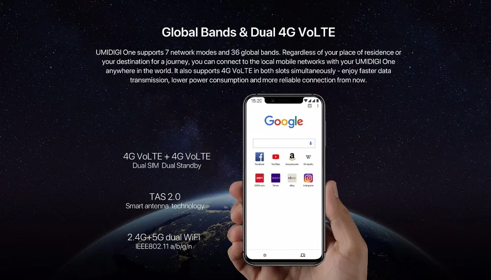 UMIDIGI одна глобальная Версия ОС: Android 8,1, 4 Гб оперативной памяти, 32 Гб встроенной памяти, процессор Helio P23 Octa-четыре ядра, мобильный телефон, 5,99 дюйма, разрешение Full Дисплей 12MP+ 5MP двойной камеры смартфона