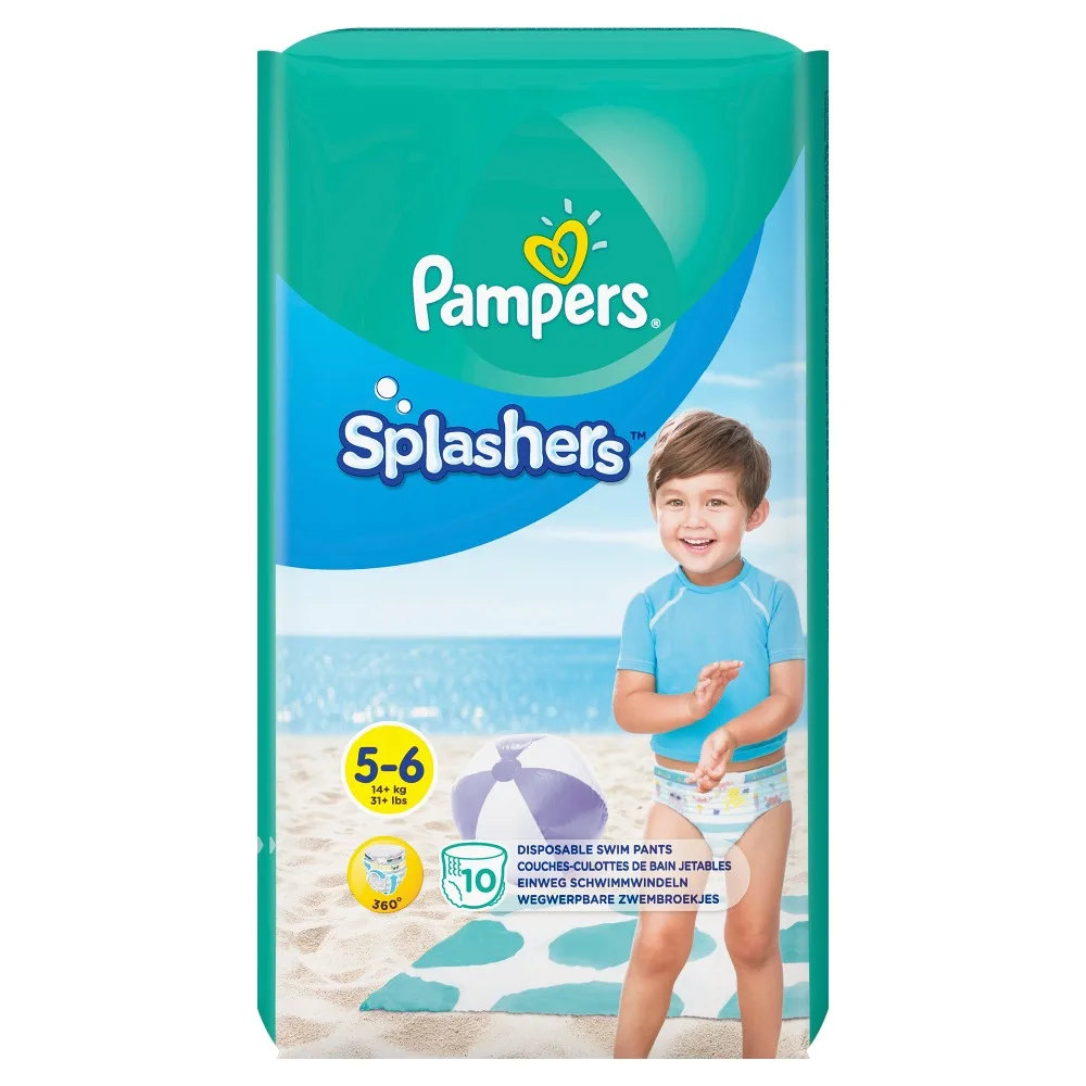 Трусики для плавания Pampers Splashers размер 5-6 10 шт. | Мать и ребенок