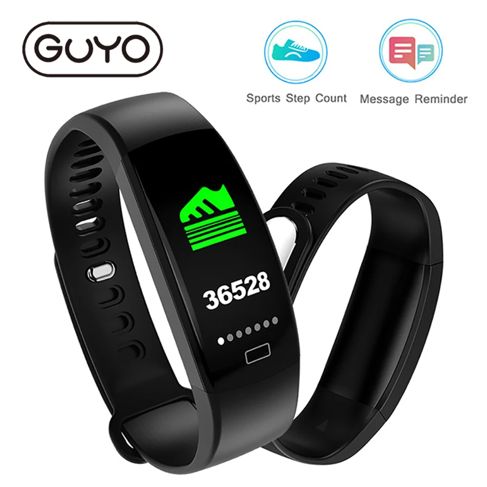 GUYO Смарт часы браслет спортивный монитор сердечного ритма IP68 Водонепроницаемый