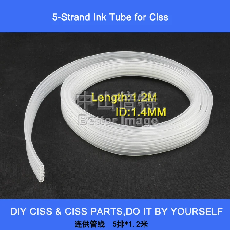 Чернильный путь 1 2 метра трубка для СНПЧ чернильная 5 цветов CIS СНПЧ|tube for ciss|ink cissciss